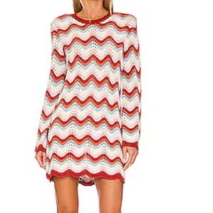 27 MILES Reno Mini Dress crochet waves